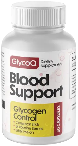 GlycoQ Blood Support bottle