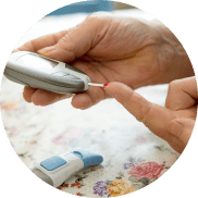 Checking blood sugar